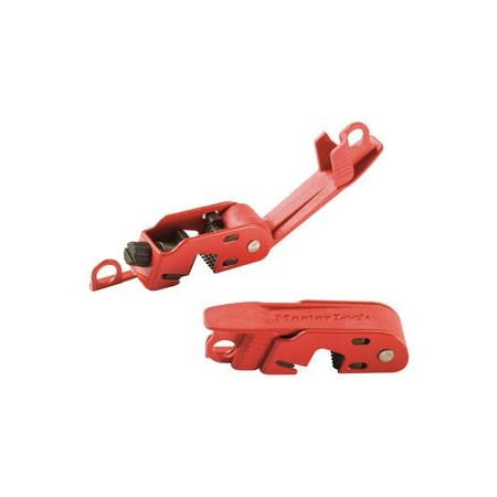 MASTERLOCK MINI CIRCUIT BREAKER LOCKOUT RED TAB-493B