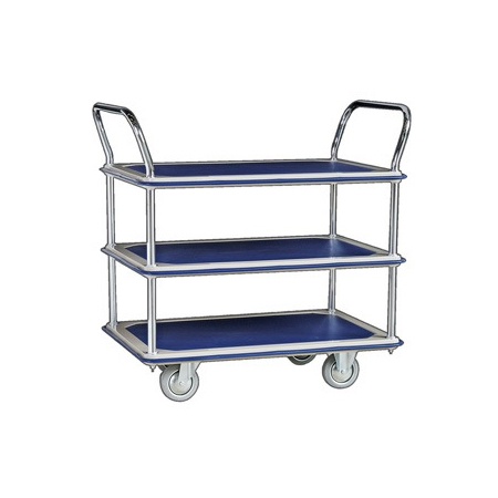 JUMBO THREE TIER DBL HANDLE TROLLEY 170KG L765*W485*H860 - HL130D
