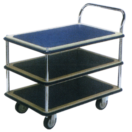 JUMBO THREE TIER SINGLE HANDLE TROLLEY 170KG L765*W485*H860 - HL130S