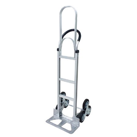 THREE WHEELS ALUMINUM HAND TRUCK STAIR CLIMBER 6"WHEEL CAP.250KG - HS33