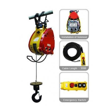KIO PORTABLE LIFTING HOIST 300KG240V 5*60M ROPE KIO300L