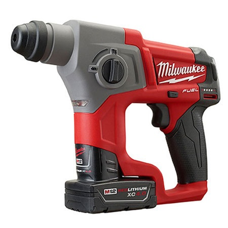 MILWAUKEE 12V 4.0AH LI-ION BRUSHLESS SDS+ HAMMER, M12CH