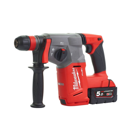 MILWAUKEE 26MM 18V 2X5.0 AH LI-ION SDS+ ROTARY HAMMER , M18CHX-502C