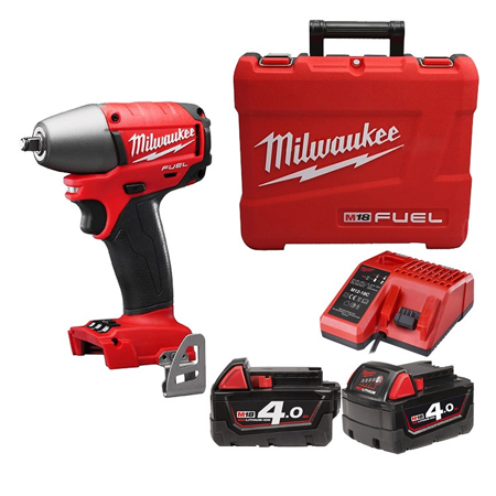 MILWAUKEE 18V 4.0AH LI-ION BRUSHLESS 1/2"DR. IMPACT WRENCH, M18CIW12