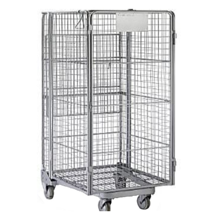 METAL ROLL CONTAINER WITH NYLON WHEEL D830XW705XH1650MM