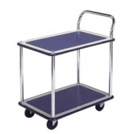 PRESTAR 2TIER TROLLEY 740X480MM 150KG NB114 1HANDLE