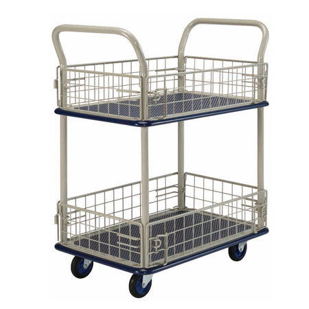 PRESTAR 2TIER NET TROLLEY 740X480MM 150KG NB127