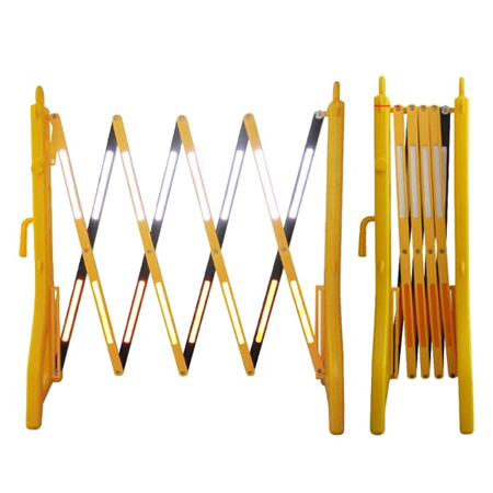 RETRACTABLE BARRICADE PLASTIC YELLOW/BLACK EXT TO 2.5M