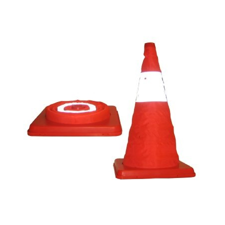SAFETY COLLAPSIBLE REFLECTIVE CONE 18"